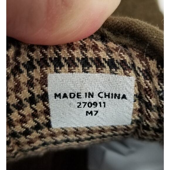 Toms Men's Wool Ridge Botas Lace Up Shoes Olive Green Brown Size 7 - Picture 7 of 7